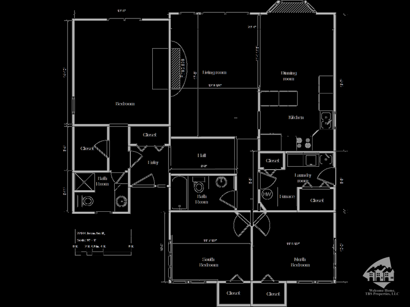 Website Floor Plan with dimensions